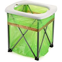CUHAWUDBA al Aire Libre Asiento Móvil de Emergencia Asiento del Inodoro Multifunción Asiento del Inodoro Plegable Silla…